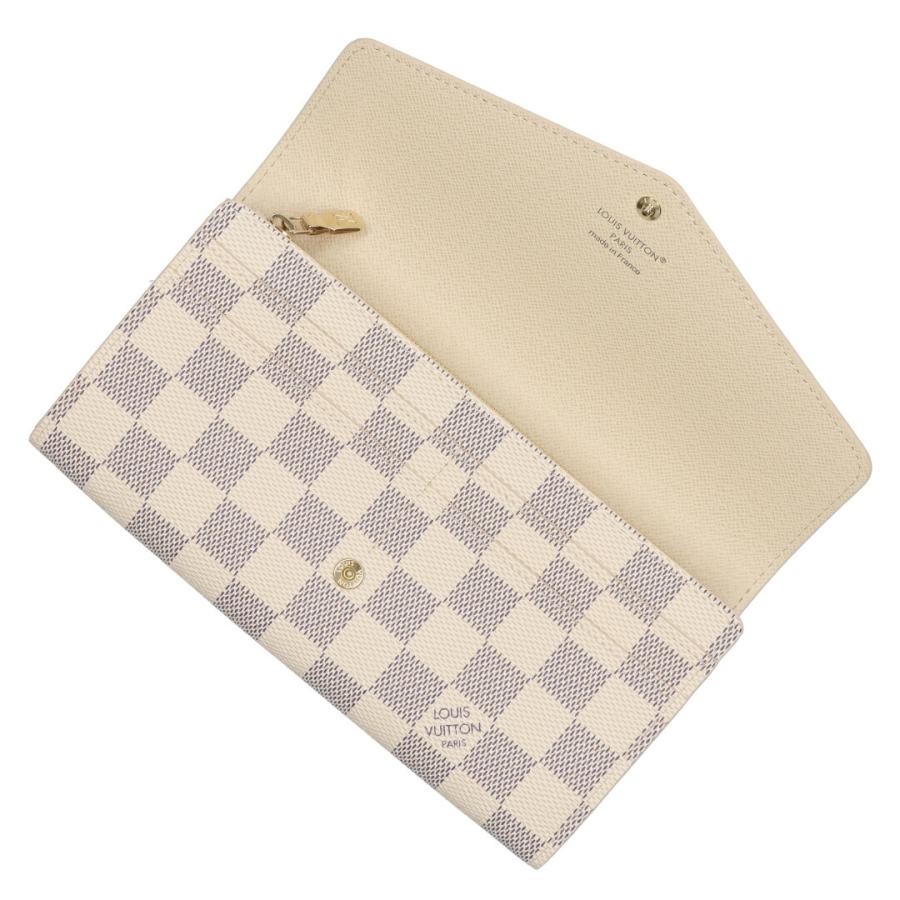 【並行輸入品】 ルイヴィトン LOUIS VUITTON 長財布 フラップ財布 アズール N63208 ポルトフォイユ・サラの画像