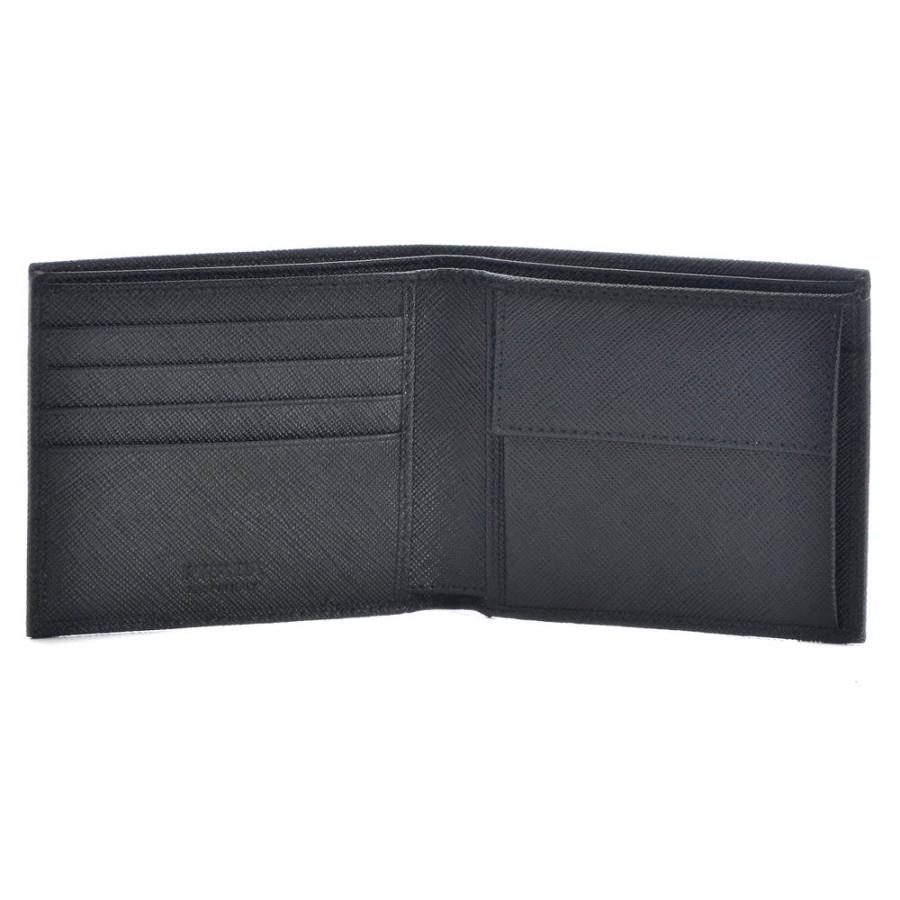 希少品PRADA ブラック レザー 折り財布 Amazon | [プラダ] 型押しカーフスキン レザー メンズ 二つ折り