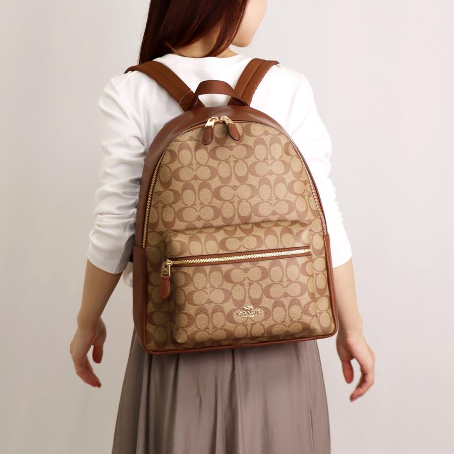 COACH コーチ リュック シグネチャー ブラウン F58314 PVC COACH コーチ リュック レディース ラグジュアリー シグネチャー