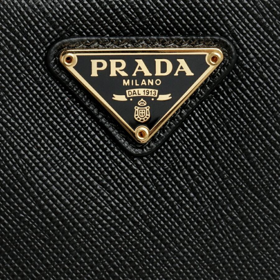 【お取り寄せ】 【並行輸入品】 プラダ PRADA 折財布 1ML018 QHH F0002 ブラック(NERO)の画像