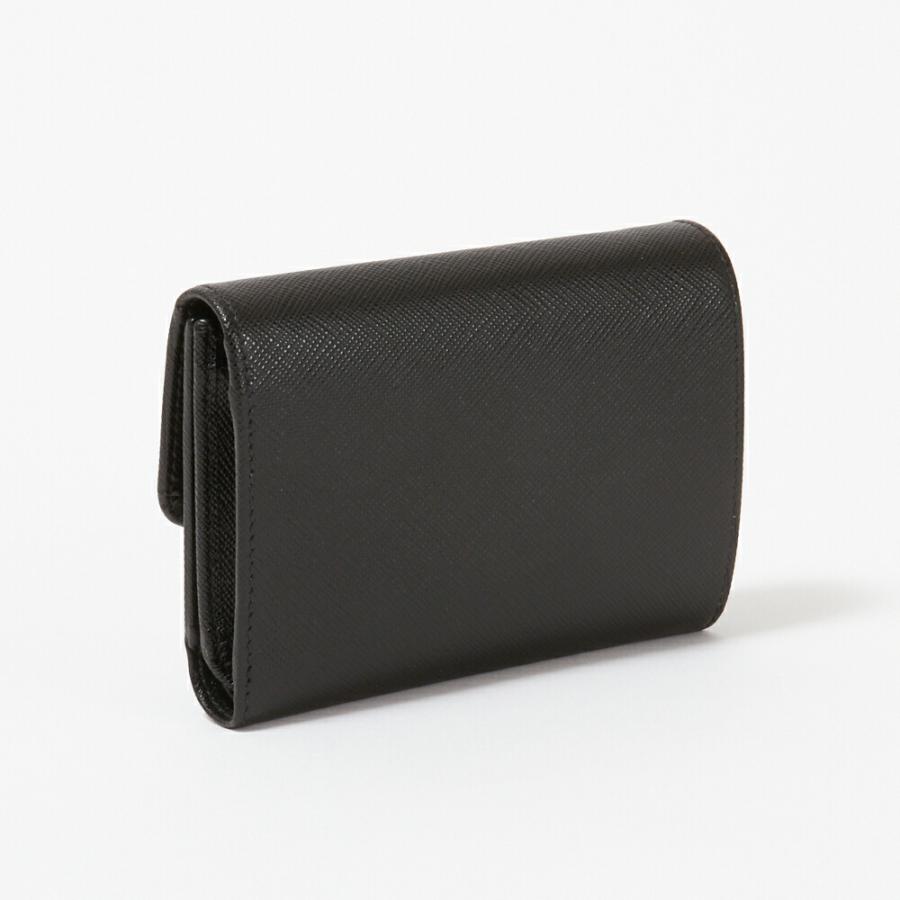 【並行輸入品】 プラダ 折財布 【SAFFIANO METAL】 1MH025 QWA F0002 NERO PRADAの画像