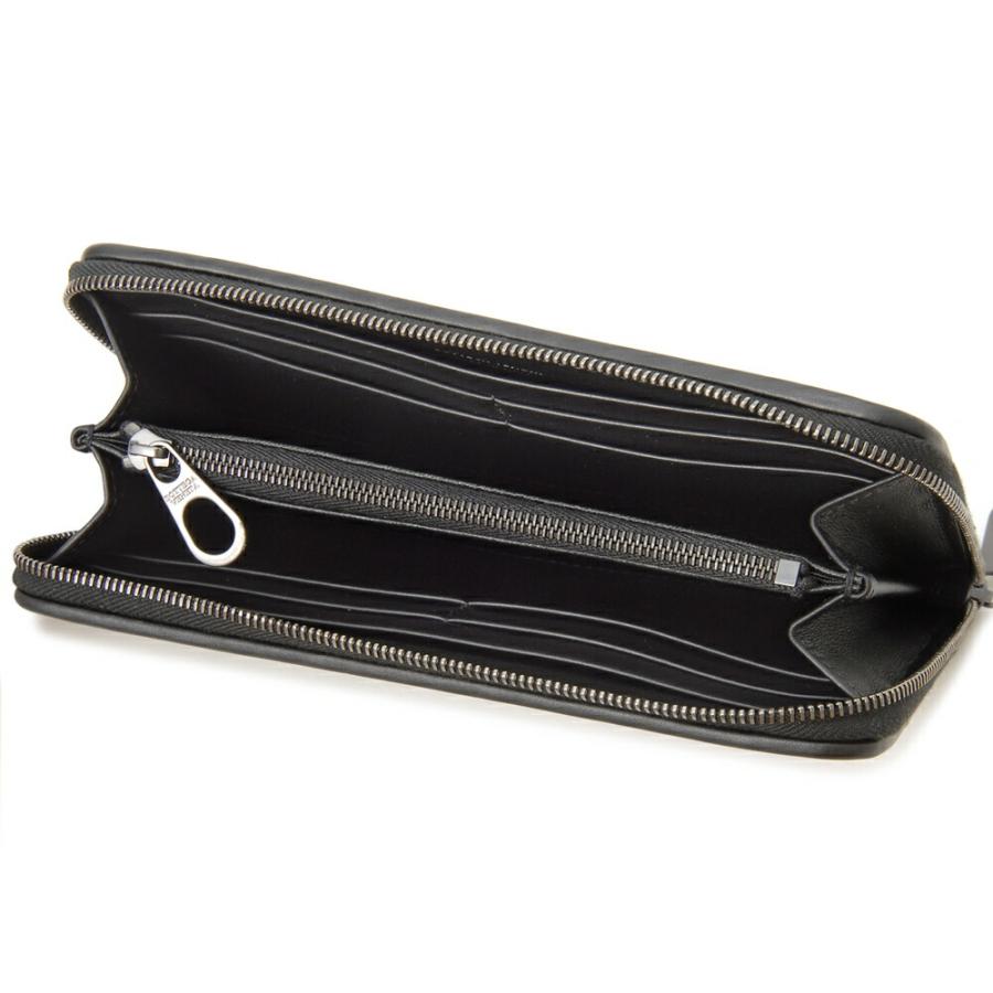 美品 ボッテガヴェネタ 長財布 イントレチャート レザー×オーストリッチ 黒 BOTTEGA VENETA（ボッテガ・ヴェネタ） 【並行輸入品】 長財布
