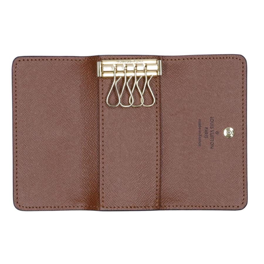 【美品】ルイヴィトン キーケース ミュルティクレ 4 レザー ブラウン LOUIS VUITTON（ルイ・ヴィトン） 【並行輸入品】 キーケース
