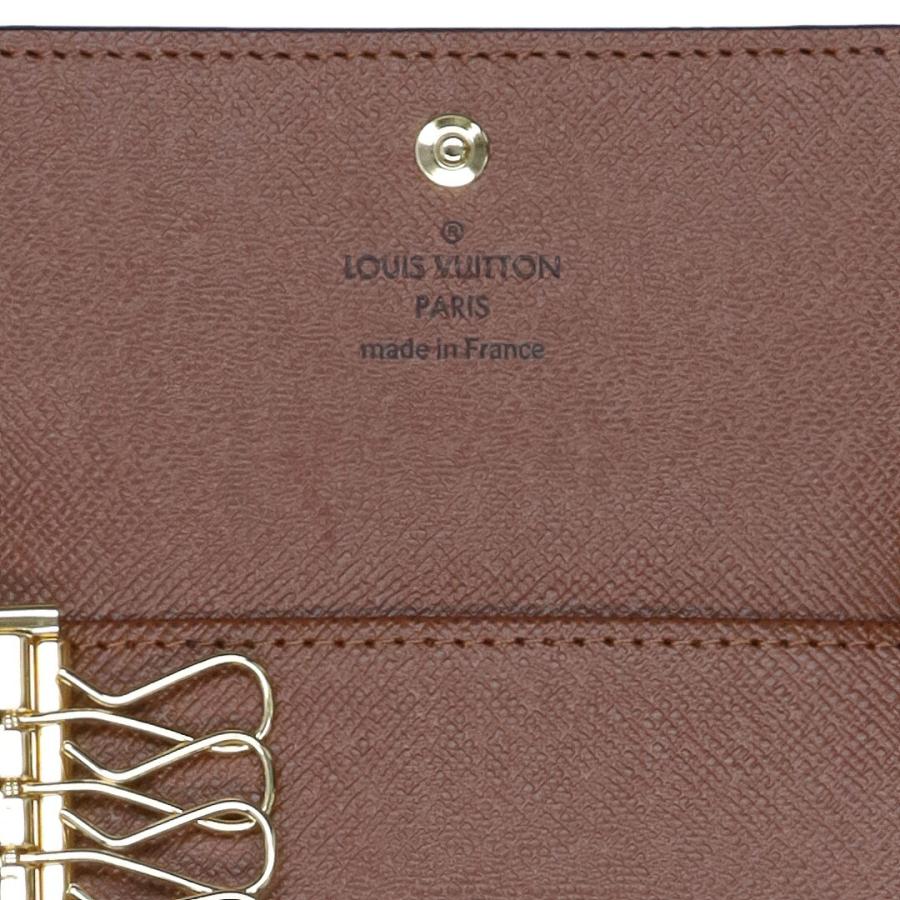 【美品】ルイヴィトン キーケース ミュルティクレ 4 レザー ブラウン LOUIS VUITTON（ルイ・ヴィトン） 【並行輸入品】 キーケース