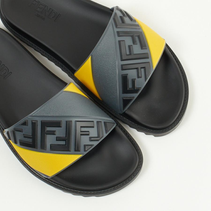 フェンディ サンダル FENDI 7X1377 AF5M F1DVQ BLACK/YELLOW :43190423
