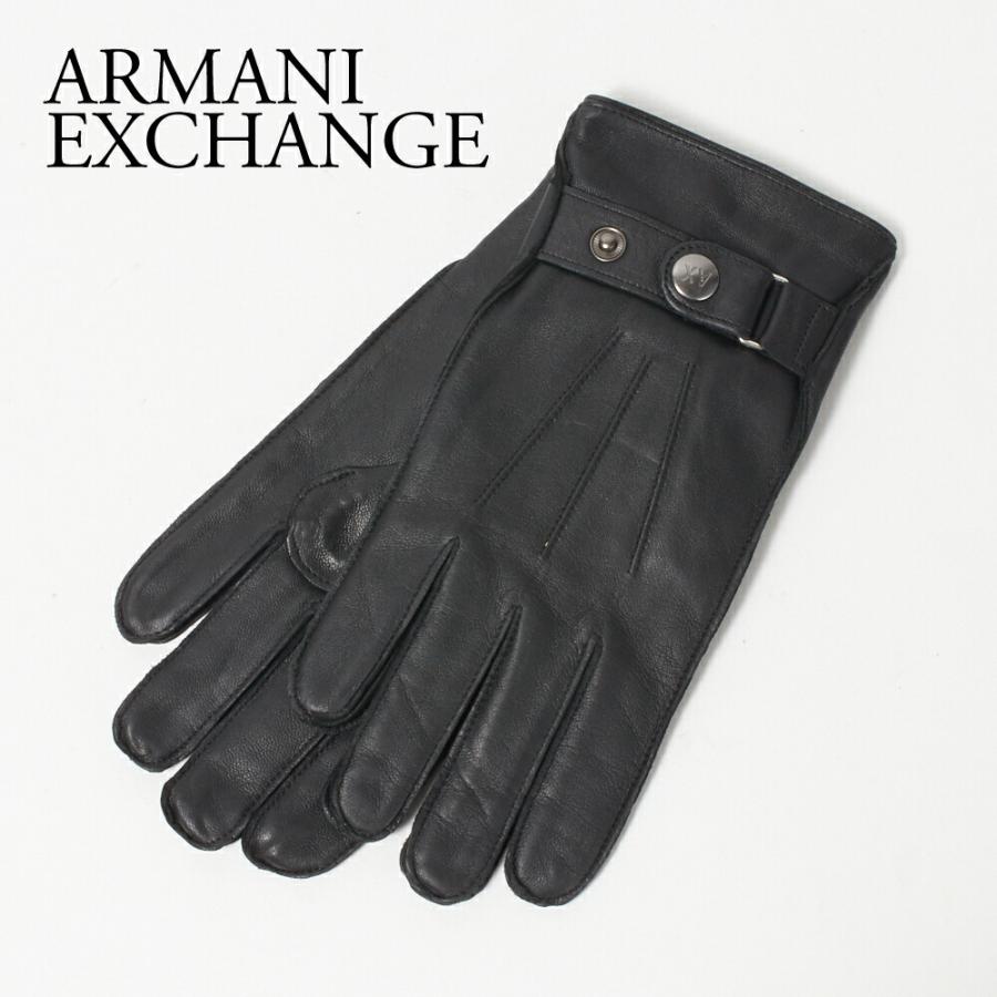 アルマーニエクスチェンジ メンズ手袋 グローブ 1a170 000 Black Armani Exchange 人気の新作