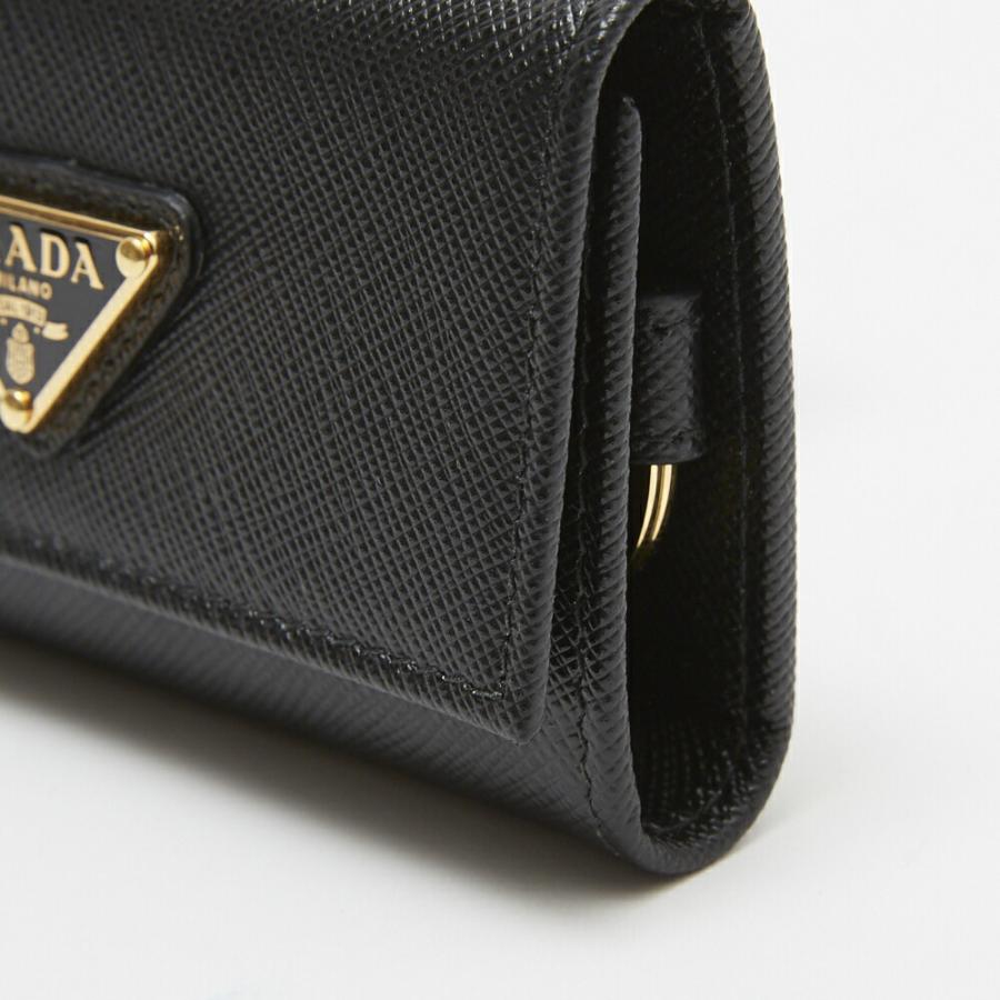 PRADA サフィアーノ TRIANG NERO ブラックキーケース PRADA 【お取り寄せ】 プラダ キーケース 【SAFFIANO TRIANG