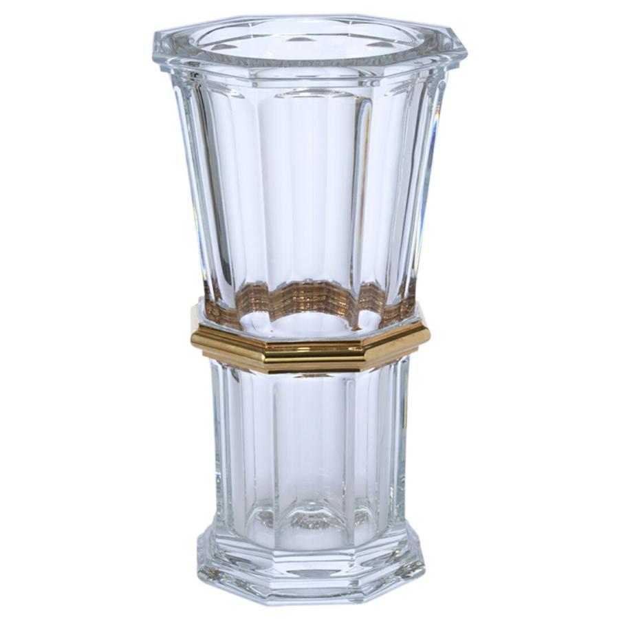 【並行輸入品】 バカラ BACCARAT 花瓶 ベース フラワーベース クリスタル HARCOURT GOLD STRAIGHT VASE アルクールストレートベース 2814497 | バカラ