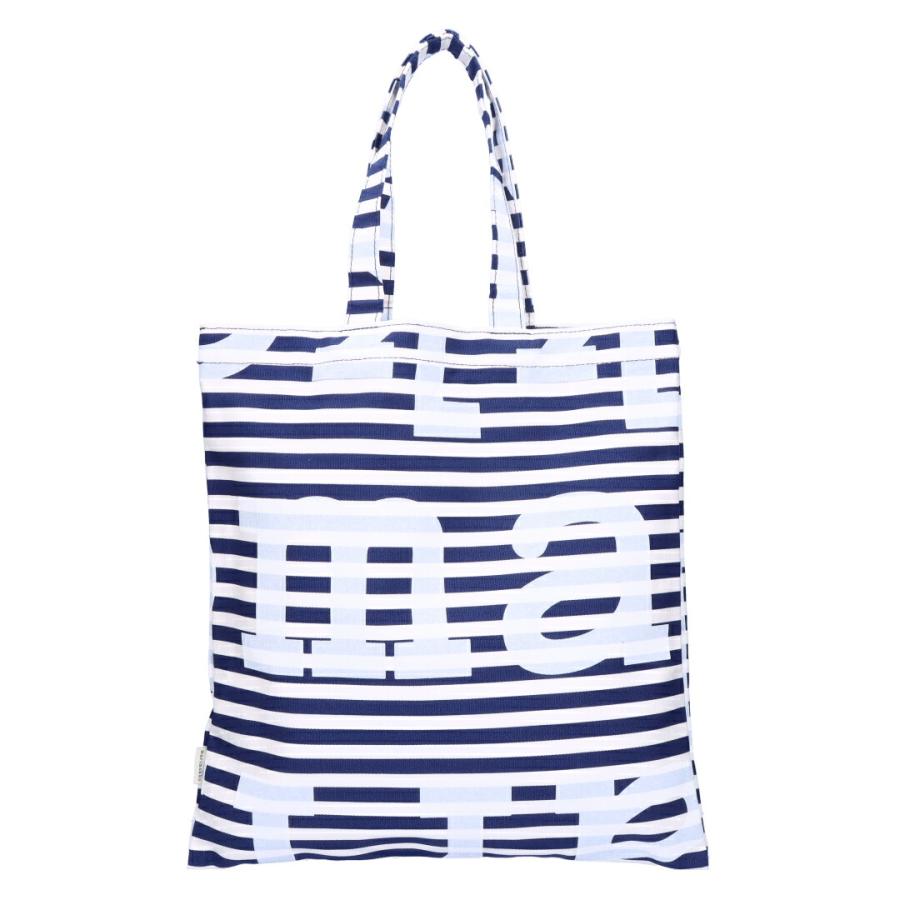 マリメッコ MARIMEKKO トートバッグ TASARAITA HUOPAKEITANO 91176 ブルー系×ホワイト系(150 DARK BLUE/OFF WHITE) 【同梱不可】【ギフト不可】【RSL】｜e-cross｜02