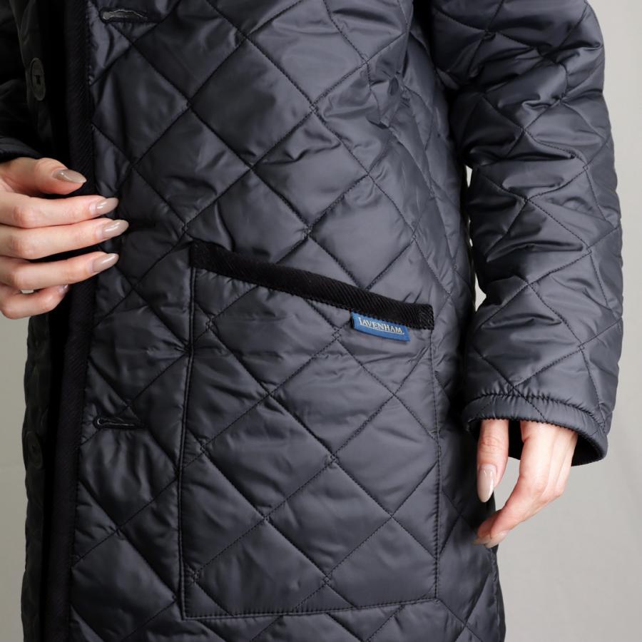 LAVENHAM ダークグレー キルティングコート 10B LAVENHAM（ラベンハム） コート ジャケット 「別注」「LAVENHAM