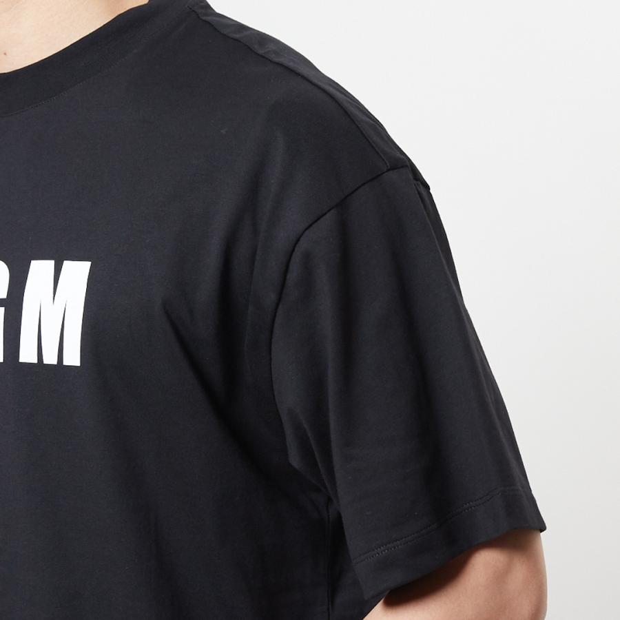 エムエスジーエム MSGM メンズ Tシャツ ムネロゴ 3440MM163 237002 99 BLACK 【ゆうパケ可】｜e-cross｜04