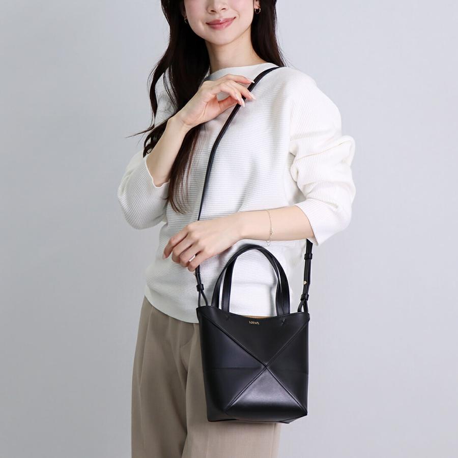 美品 ロエベ LOEWE パズルバッグ 2WAYバッグ ミディアム レザー ブルー 【73887】 LOEWE - LOEWE ロエベ/パズルバッグ ミディアム 2Way ショルダーバッグ