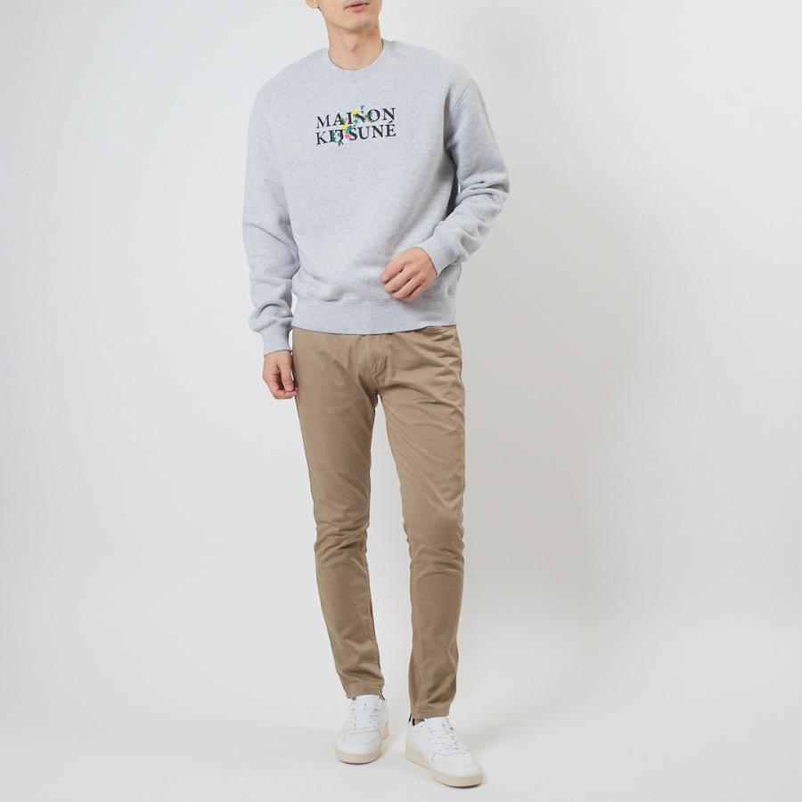 旧作お買い得セール！ MAISON KITSUNE メゾンキツネ トレーナー メンズ コットン 綿100％ LM00308KM0307 / FLOWERS COMFORT SWEATSHIRT グレー MAISON KITSUNE（メゾン キツネ） 【並行輸入品】 メンズ トレーナー