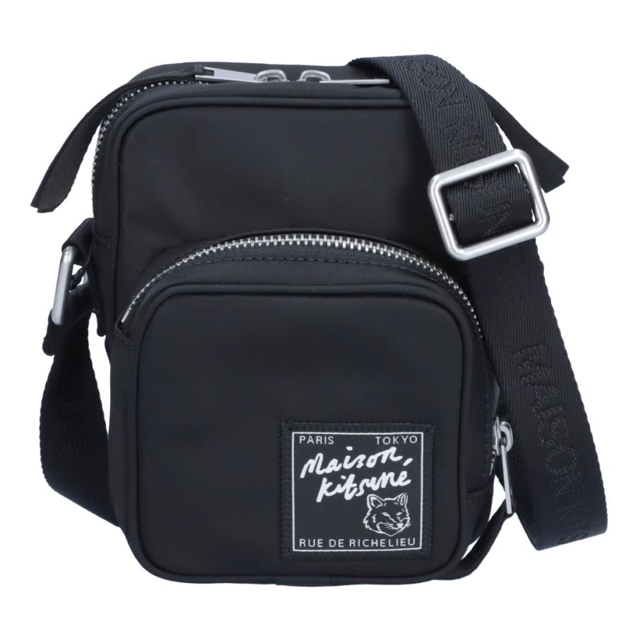 メゾンキツネ MAISON KITSUNE ショルダーバッグ MM05165WQ1001 P199 BLACK THE TRAVELLER クロスボディ｜e-cross｜06