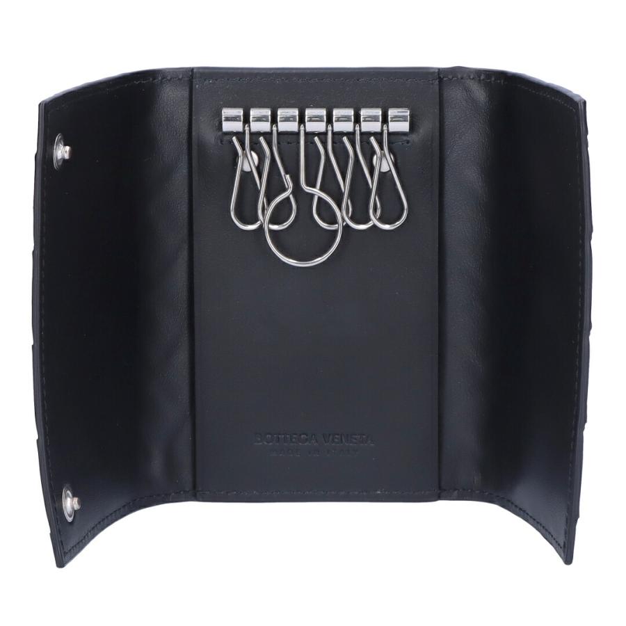 現行✨ ボッテガヴェネタ キーケース イントレチャート レザー ブラック BOTTEGA VENETA（ボッテガ・ヴェネタ） キーケース 284137 V0016 8806