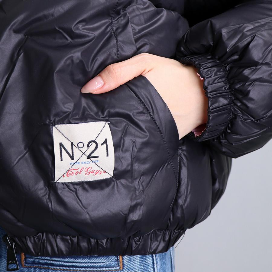 【お取り寄せ】 【並行輸入品】 ヌメロヴェントゥーノ N°21 キッズ レディース中綿ブルゾン バイカージャケット　N21975N0002 ブラック_5