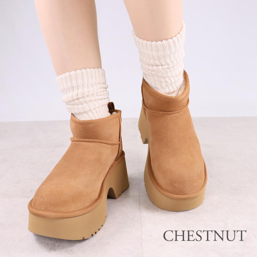 UGG ウェッジヒール ショート丈ムートンブーツ | ヤマダウェブコム