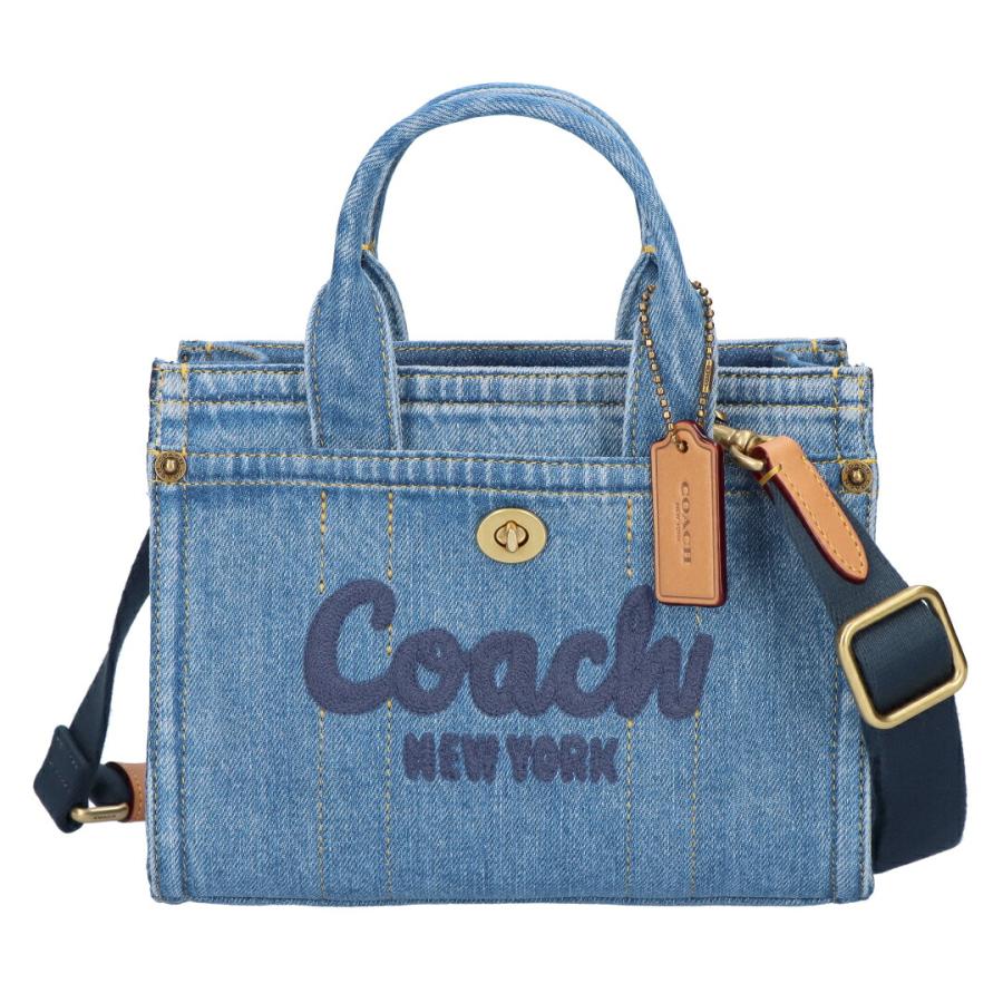 【Ge …】COACH ローグ25　ハンド　トートバック　2way　ブルー COACH（コーチ） 【並行輸入品】 COACH 2WAYバッグ デニム カーゴ