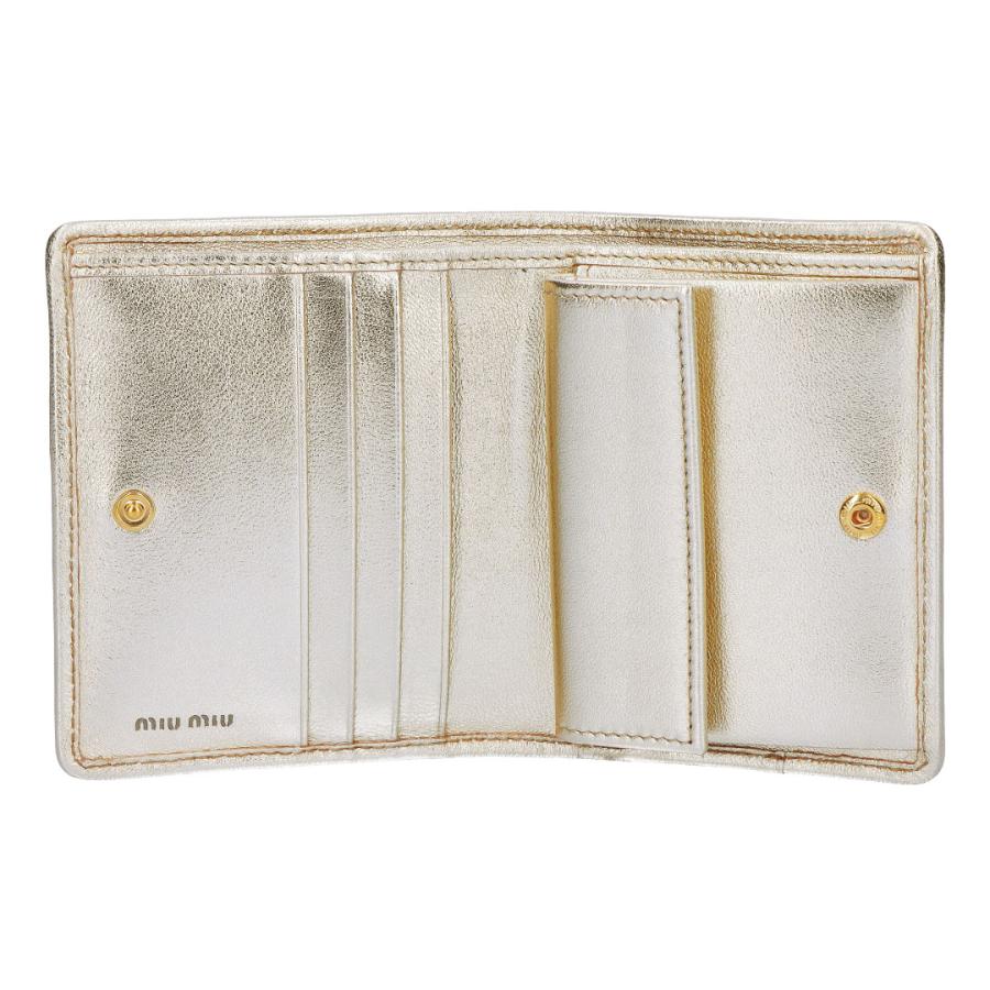 【お取り寄せ】 【並行輸入品】 ミュウミュウ MIUMIU 折財布 二つ折り財布 MATELASSE マテラッセ マトラッセ 5MV204 AFPP F0846 PIRITEの画像
