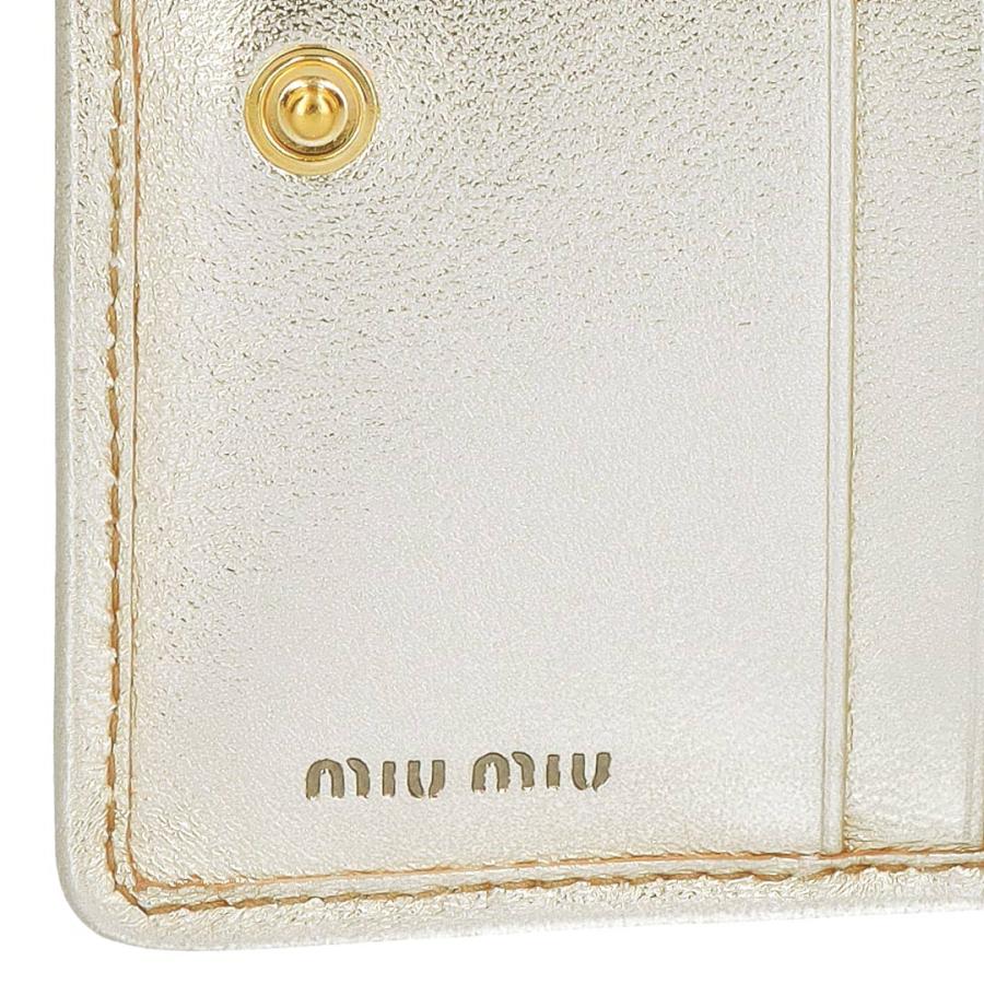 【お取り寄せ】 【並行輸入品】 ミュウミュウ MIUMIU 折財布 二つ折り財布 MATELASSE マテラッセ マトラッセ 5MV204 AFPP F0846 PIRITEの画像
