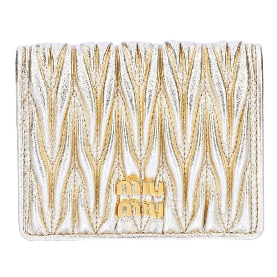 【お取り寄せ】 【並行輸入品】 ミュウミュウ MIUMIU 折財布 二つ折り財布 MATELASSE マテラッセ マトラッセ 5MV204 AFPP F0846 PIRITEの画像