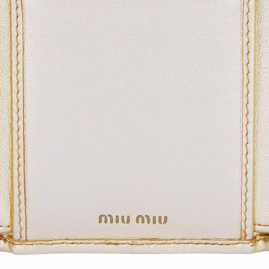 【お取り寄せ】 【並行輸入品】 ミュウミュウ MIUMIU 折財布 三つ折り財布 MATELASSE マテラッセ マトラッセ 5MH033 AFPP F0846 PIRITEの画像