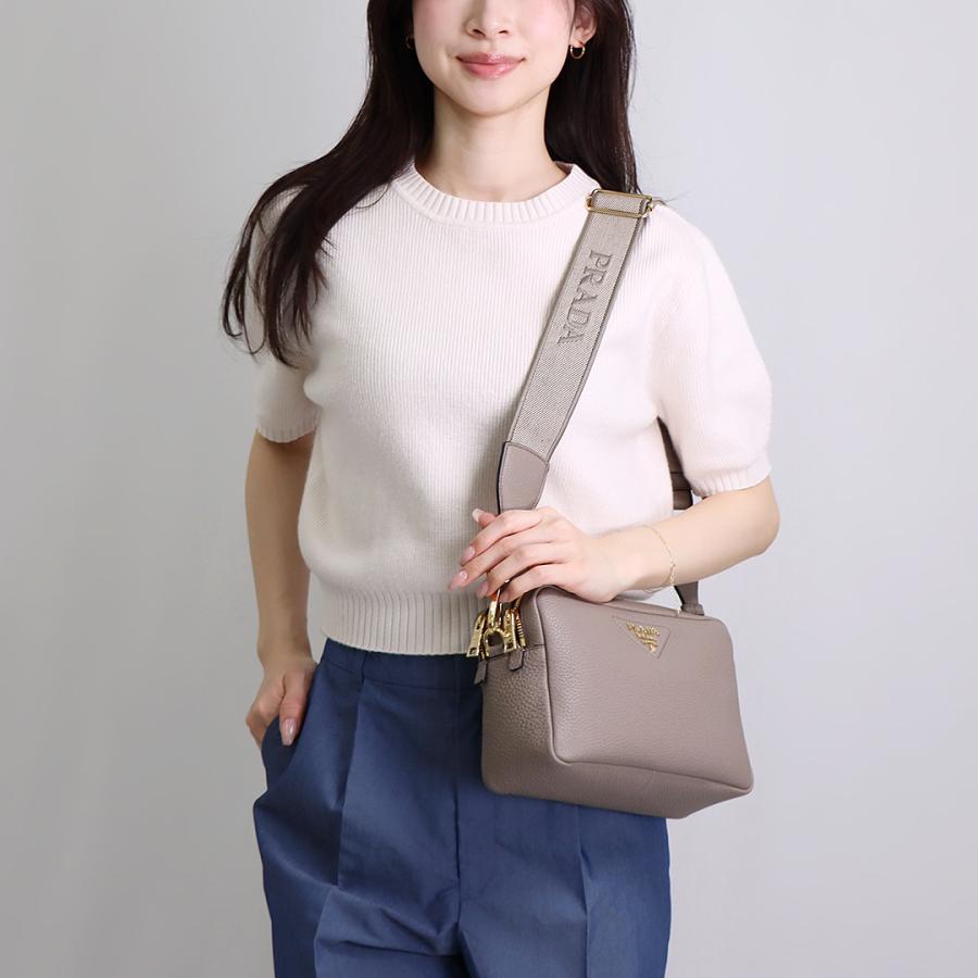 PRADA プラダ ハンドバッグ ショルダーバッグ 2way レザー グレージュ プラダ PRADA 2WAYバッグ 1BA863 サフィアーノ ガレリア ミディアム