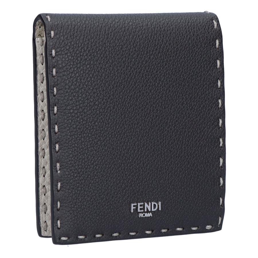 FENDI 二つ折り財布 黒 ケース付き セレリア 財布 FENDI（フェンディ） 【並行輸入品】 メンズ 折財布 二つ折財布 小銭