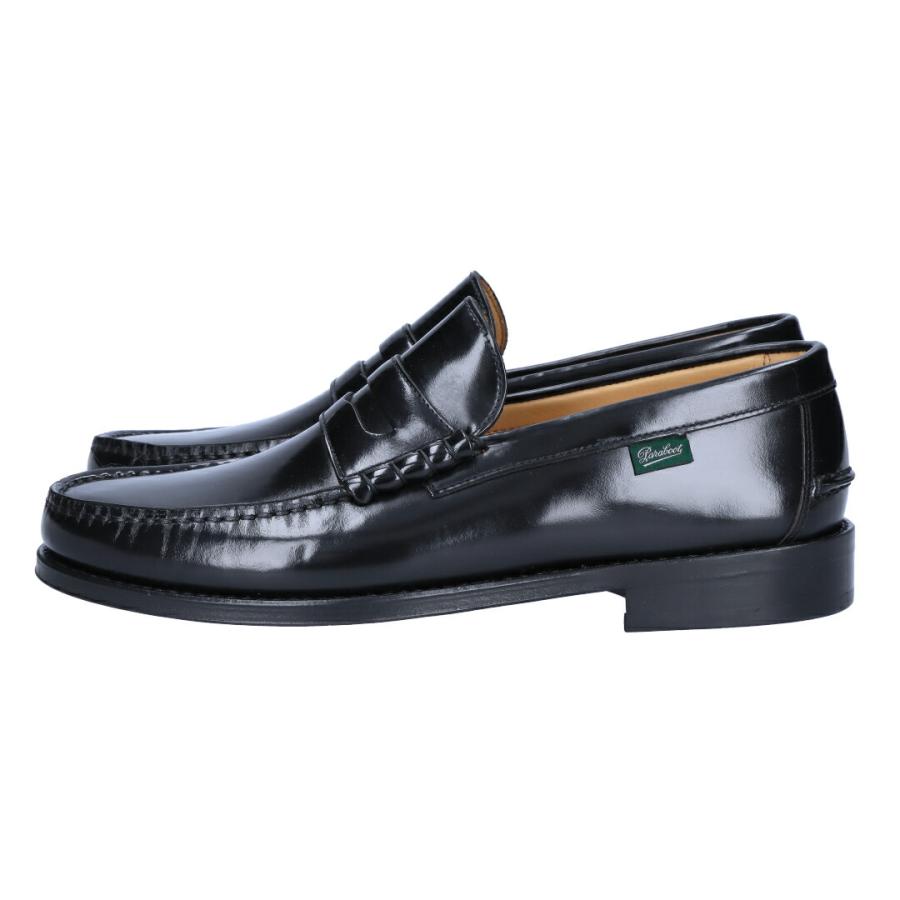Paraboots パラブーツ エンボスクロコヴァンプローファー黒3 1/2 Paraboot（パラブーツ） 【並行輸入品】 メンズ 靴 シューズ