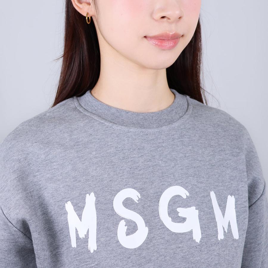 【並行輸入品】 エムエスジーエム MSGM キッズ レディース ロゴ トレーナー スウェット JUSW018 UNI 裏起毛 | MSGM | 01