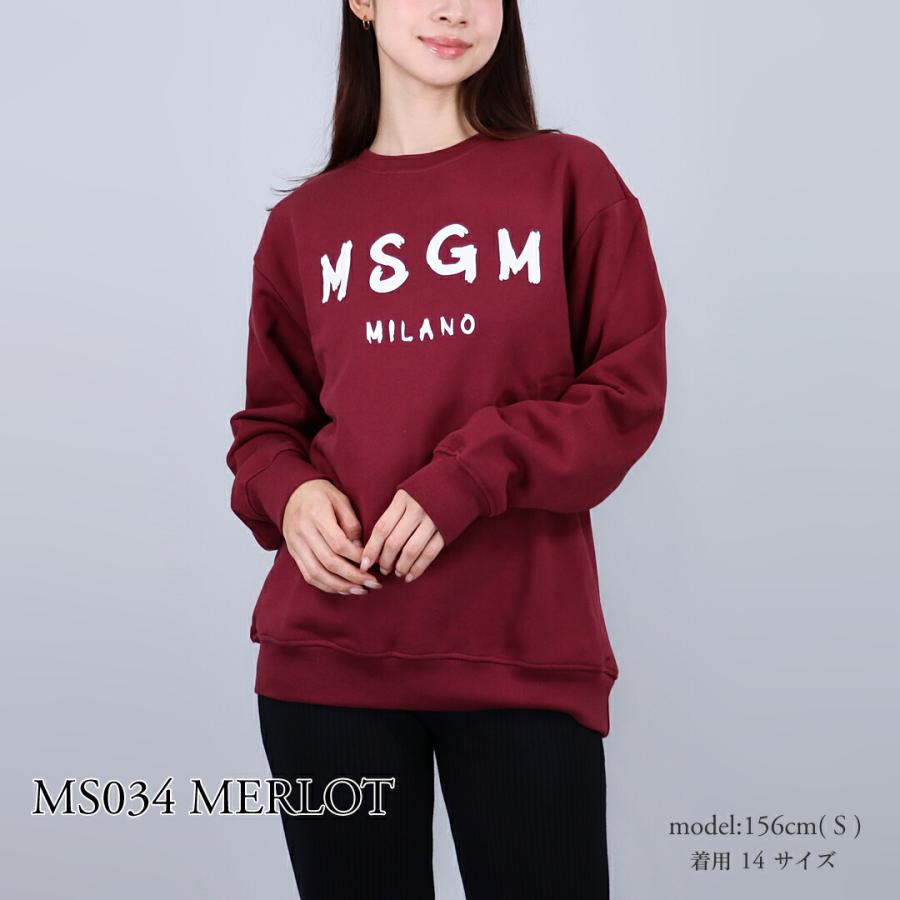 【並行輸入品】 エムエスジーエム MSGM キッズ レディース ロゴ トレーナー スウェット JUSW018 UNI 裏起毛 | MSGM | 09