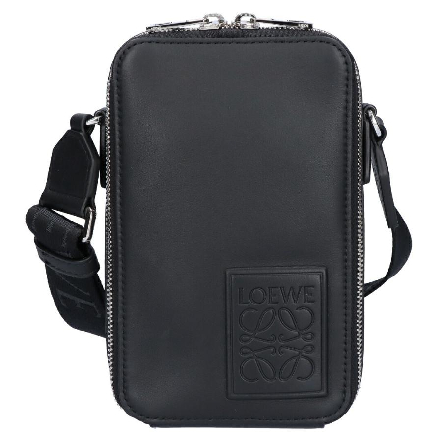 美品 ロエベ エレファント スクエア ショルダーバッグ クロスボディ シボ革 美品 ロエベ エレファント スクエア ショルダーバッグ クロスボディ