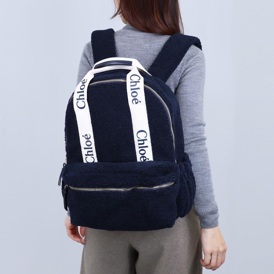 Chloé クロエ ネイビー バックパック リュック　ナイロン Chloe（クロエ） 【並行輸入品】 バッグ リュックサック バックパック