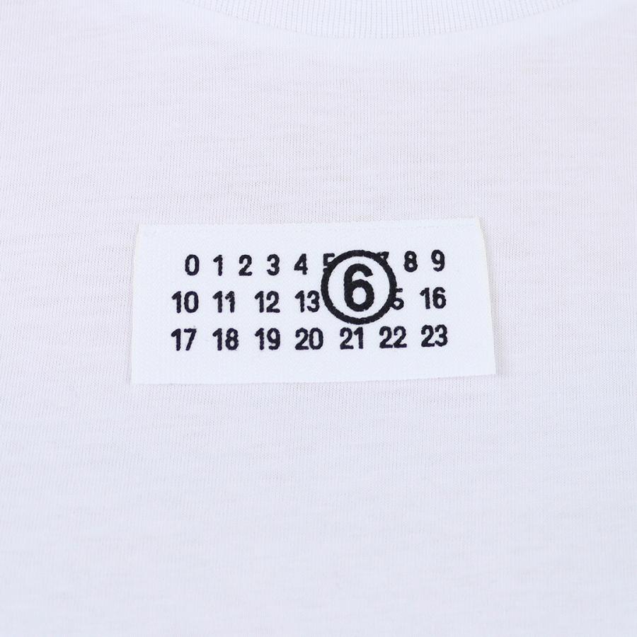 MM6 Maison Margiela ロゴ 入り カットソー  ホワイト MM6 【並行輸入品】 エムエムシックス メゾンマルジェラ MAISON