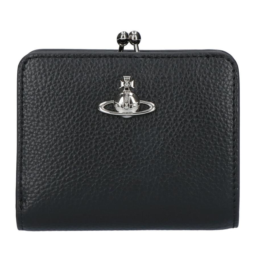 大特価 Vivienne Westwood 折財布 黒 がま口 定番 シンプル Vivienne Westwood（ヴィヴィアンウエストウッド） 【並行輸入品】 折