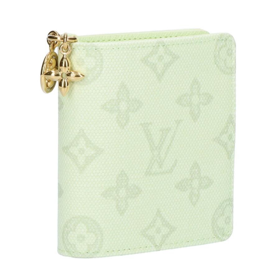 【並行輸入品】 ルイヴィトン LOUIS VUITTON 折財布 二つ折財布 コンパクトウォレット モノグラム・オリジン M27679 ポケットウォレット・LV チャーム ヴェール
