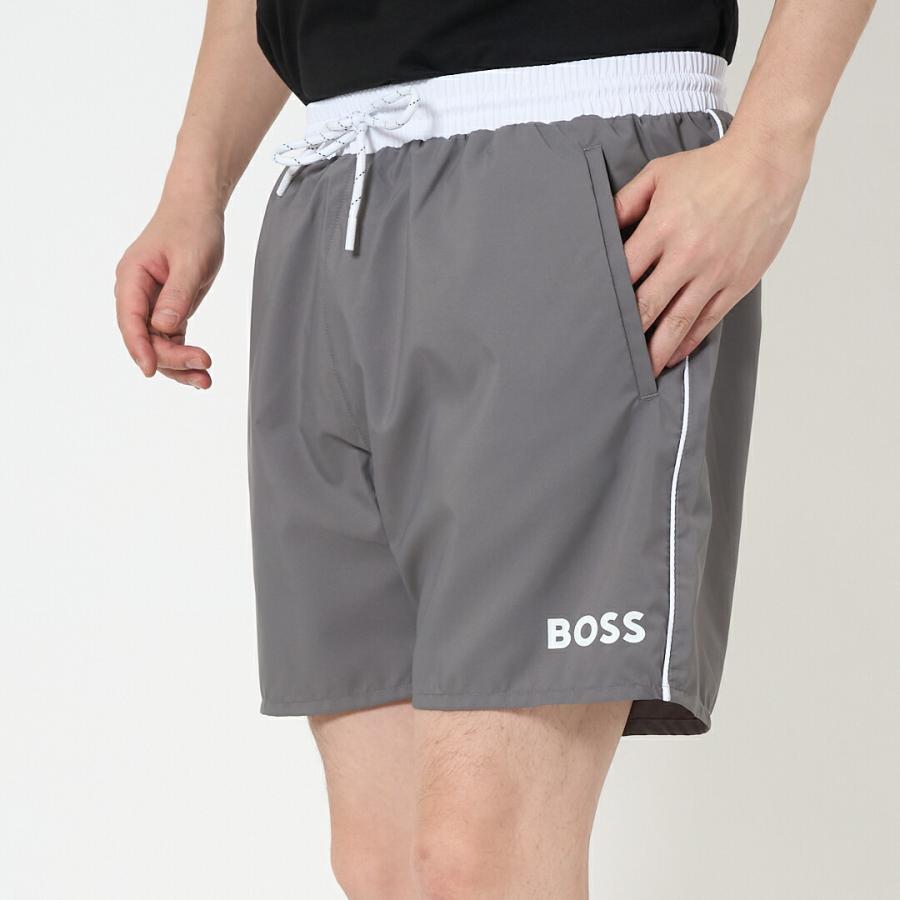 【並行輸入品】 ヒューゴボス HUGO BOSS ショートパンツ ビーチウェア 水着 水陸両用 クイックドライ スイムショーツ ロゴプリント 50514429 STARFISH_3