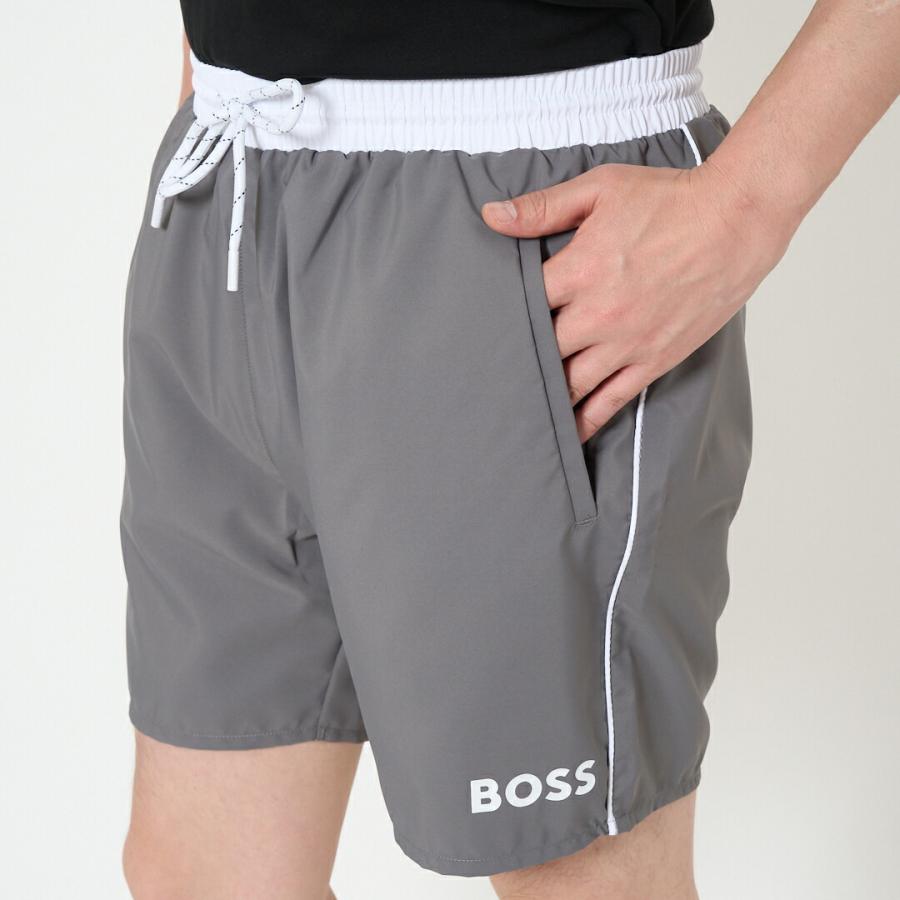 【並行輸入品】 ヒューゴボス HUGO BOSS ショートパンツ ビーチウェア 水着 水陸両用 クイックドライ スイムショーツ ロゴプリント 50514429 STARFISH_4