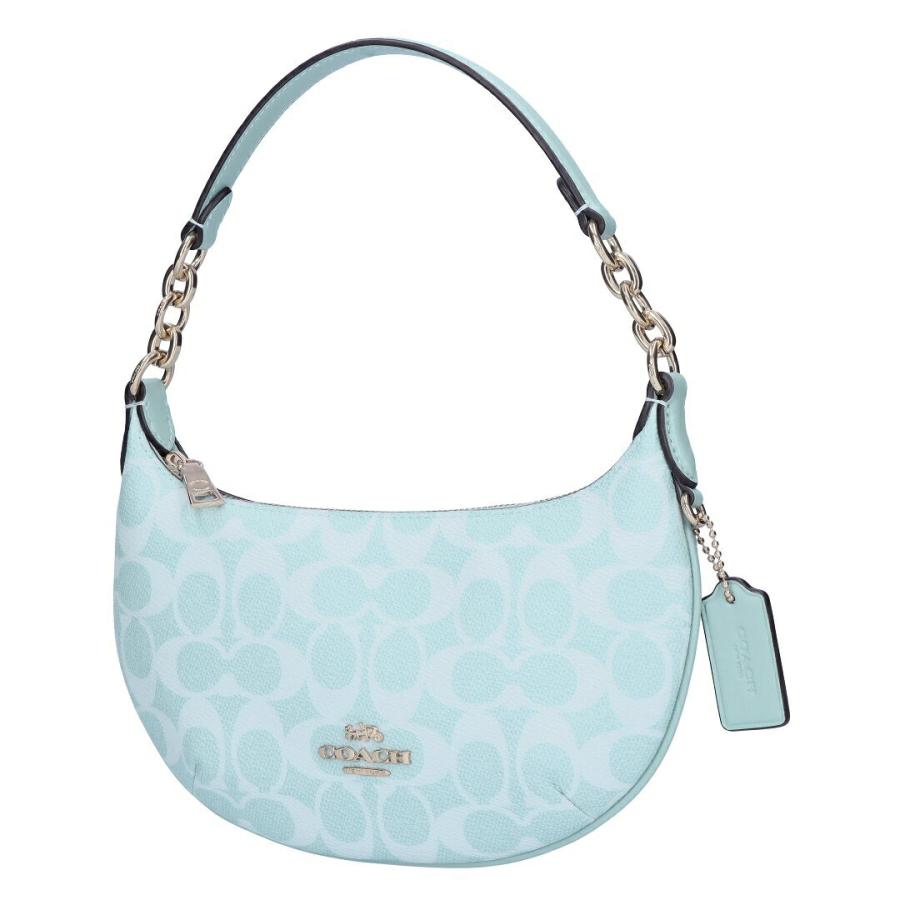 M*s様 希少Coach ロゴパターン ハンドバッグ ライトブルー COACH（コーチ） 【お取り寄せ】 【並行輸入品】 ハンドバッグ CEL06