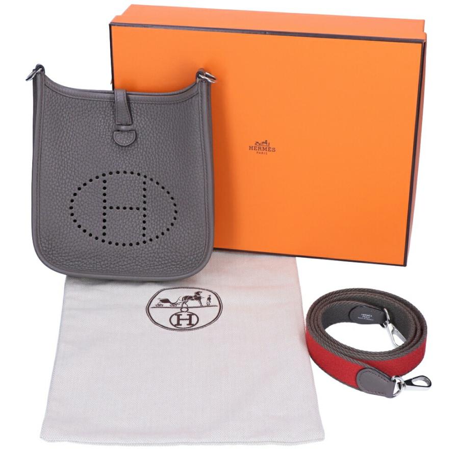 【お取り寄せ】 【並行輸入品】 【リユース品】 エルメス HERMES バッグ ショルダーバッグ エヴリンTPM グレー_8
