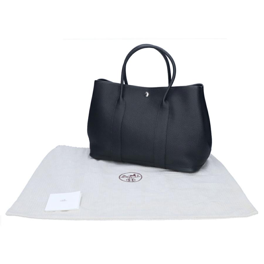 【お取り寄せ】 【並行輸入品】 【リユース品】 エルメス HERMES バッグ ハンドバッグ ガーデンパーティPM ブラックの画像
