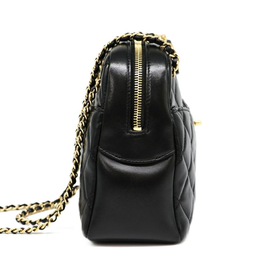 【お取り寄せ】 【並行輸入品】 【リユース品】 シャネル CHANEL バッグ ショルダーバッグ マトラッセチェーンショルダーバッグ AS5187 ブラック/ゴールド金具の画像