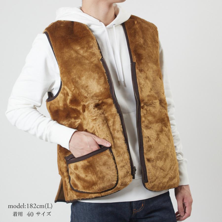 【新品未使用】Barbour ファーベスト サイズ40 ブラウン MLI0004 Barbour（バブアー） パイルライナー MLI0004 WARM PILE WAISTCOAT ZIP