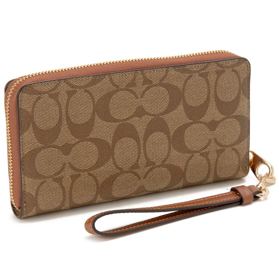 COACH 長財布 シグネチャーキャンバスBK C4452 COACH（コーチ） 長財布 財布 ラウンドファスナー レディース