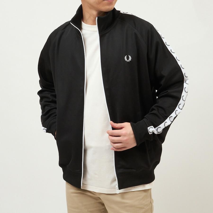 Fred Perry ブラック フルジップジャケット　ジャージ FRED PERRY（フレッドペリー） 【並行輸入品】 トップス アウター