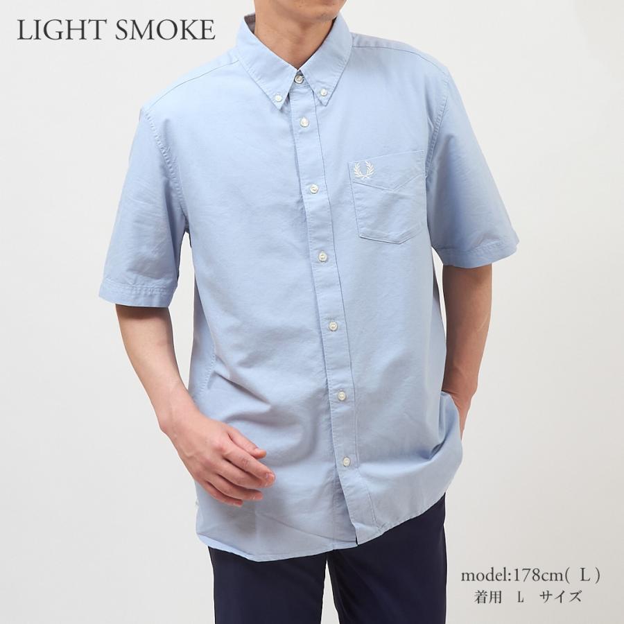 FRED PERRY★半袖 ロゴ ボタンダウン シャツ 綿 ワイシャツ m5503-main-23ss1.jpg