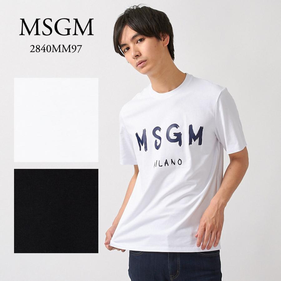 ランキング第1位 エムエスジーエム MSGM ロゴTシャツ 2840MM97 メンズ ストックモデル 【zkc】【clm】【smd】 半袖