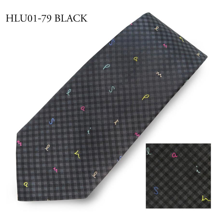 【美品】ポールスミス ネクタイ 総柄 ブラック系 Paul Smith（ポール・スミス） 【並行輸入品】 ネクタイ : e-cross