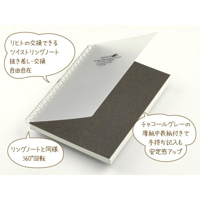 スケジュール帳 手帳 2019 1月始まり 見開き1ヵ月+週間 B6 （リフィル+