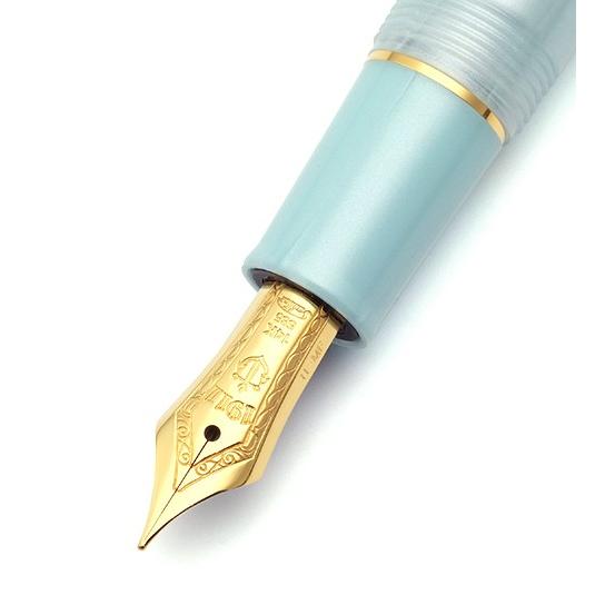 新品未使用 14k セーラー万年筆 四季織 雪月空葉 万年筆 名月 MF SAILOR 四季織「雪月空葉ー春空ー」／字幅EF＆MF | ペンネジューク